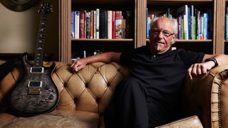 YEALMPTON, UNITED KINGDOM - SEPTEMBER 17: Portrait of English musician Martin Barre, best known as a guitarist with progressive rock group Jethro Tull, photographed at his home in Devon, on September 17, 2015. (Photo by Joby Sessions/Guitarist Magazine/Future via Getty Images)