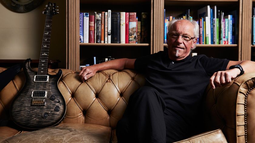 YEALMPTON, UNITED KINGDOM - SEPTEMBER 17: Portrait of English musician Martin Barre, best known as a guitarist with progressive rock group Jethro Tull, photographed at his home in Devon, on September 17, 2015. (Photo by Joby Sessions/Guitarist Magazine/Future via Getty Images)