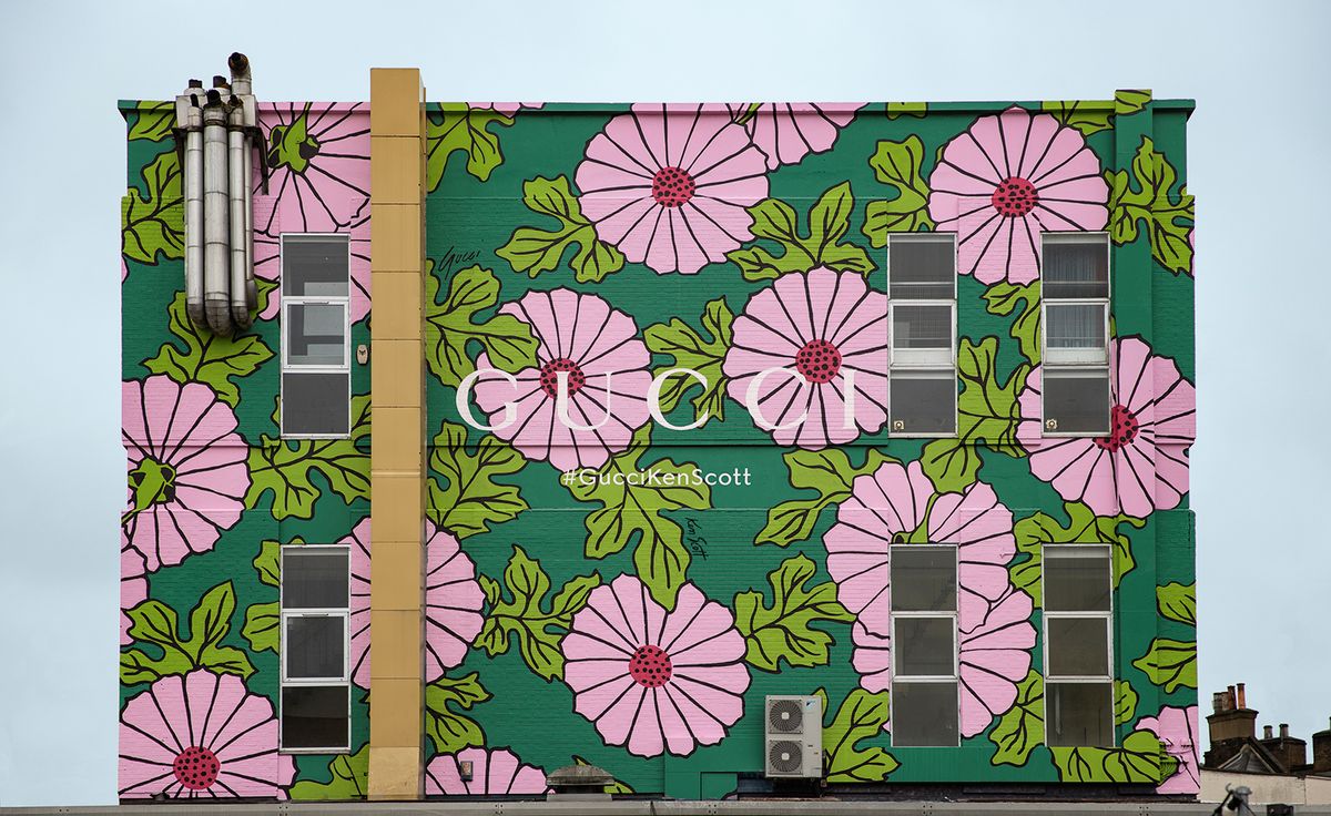 Gucci's Ken Scott florals feature on walls in London | Wallpaper*