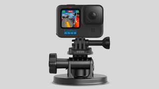 GoPro action camera on a suction cup mount