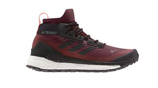 Best hiking boots: Adidas Men’s Terrex Free Hiker GTX in Burgundy and Black