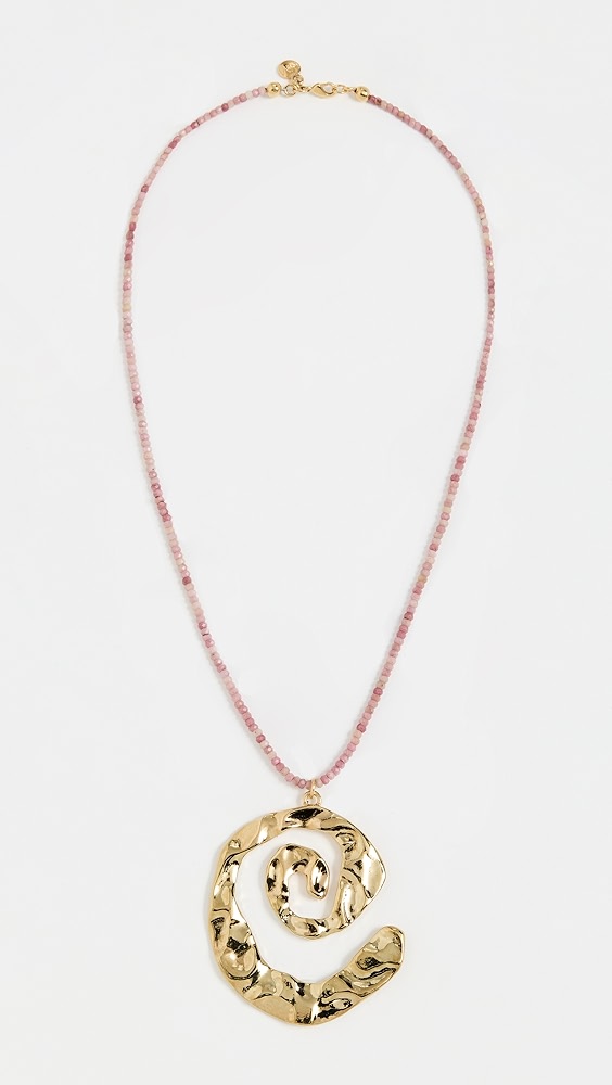 Mayamar Beaded Swirl Necklace