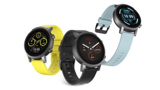 TicWatch E3, one of the best smartwatch for iPhones, against a white background