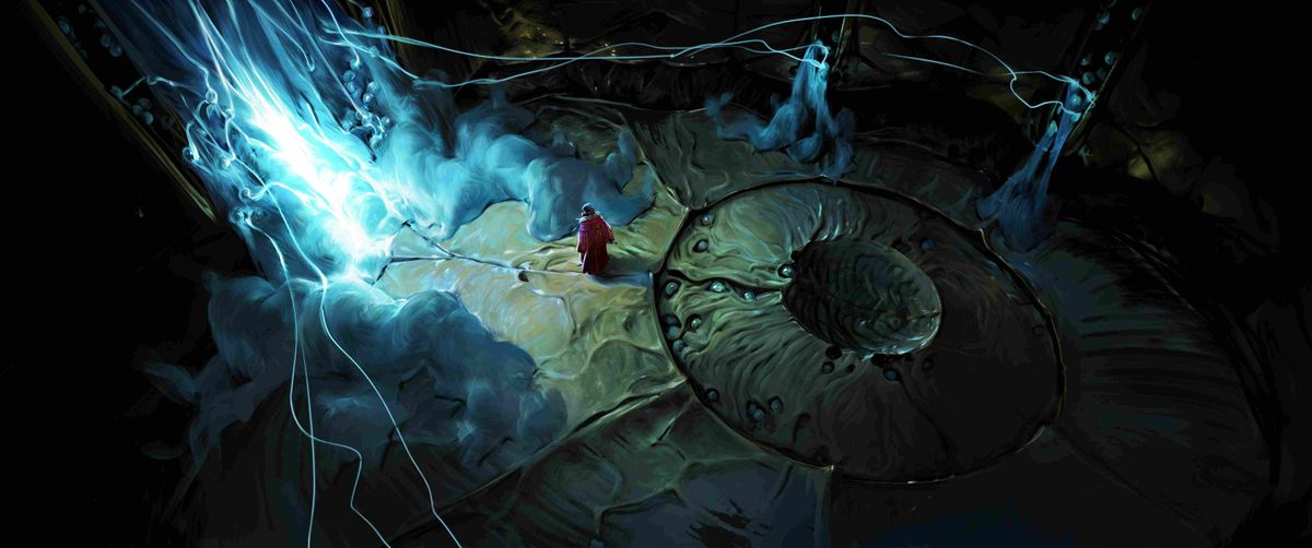 Images of concept art for No Rest for the Wicked