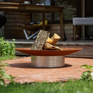 Raleigh Stainless Steel fire pit from Wayfair