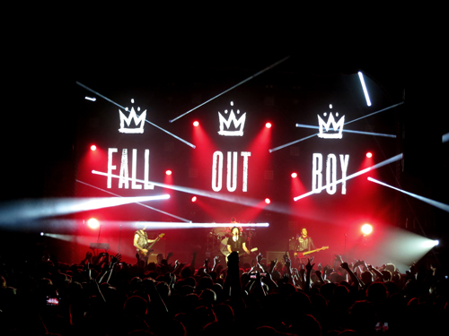 Clay Paky Sharpys Spotlight Fall Out Boy on Tour