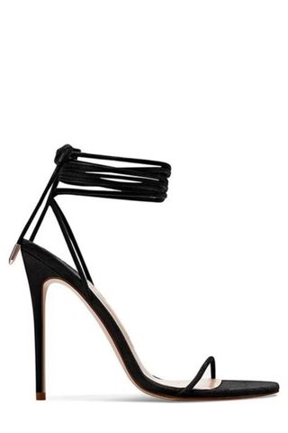 Femme LA Barely There Lace Up Heels