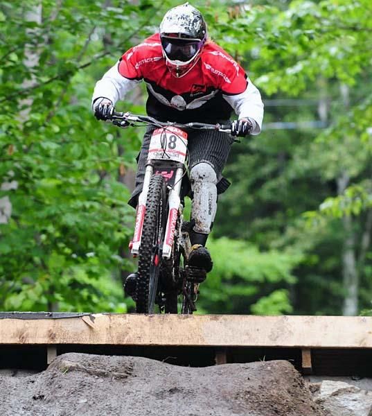 Jessica Stone (2Stage Factory) looks off a jump.