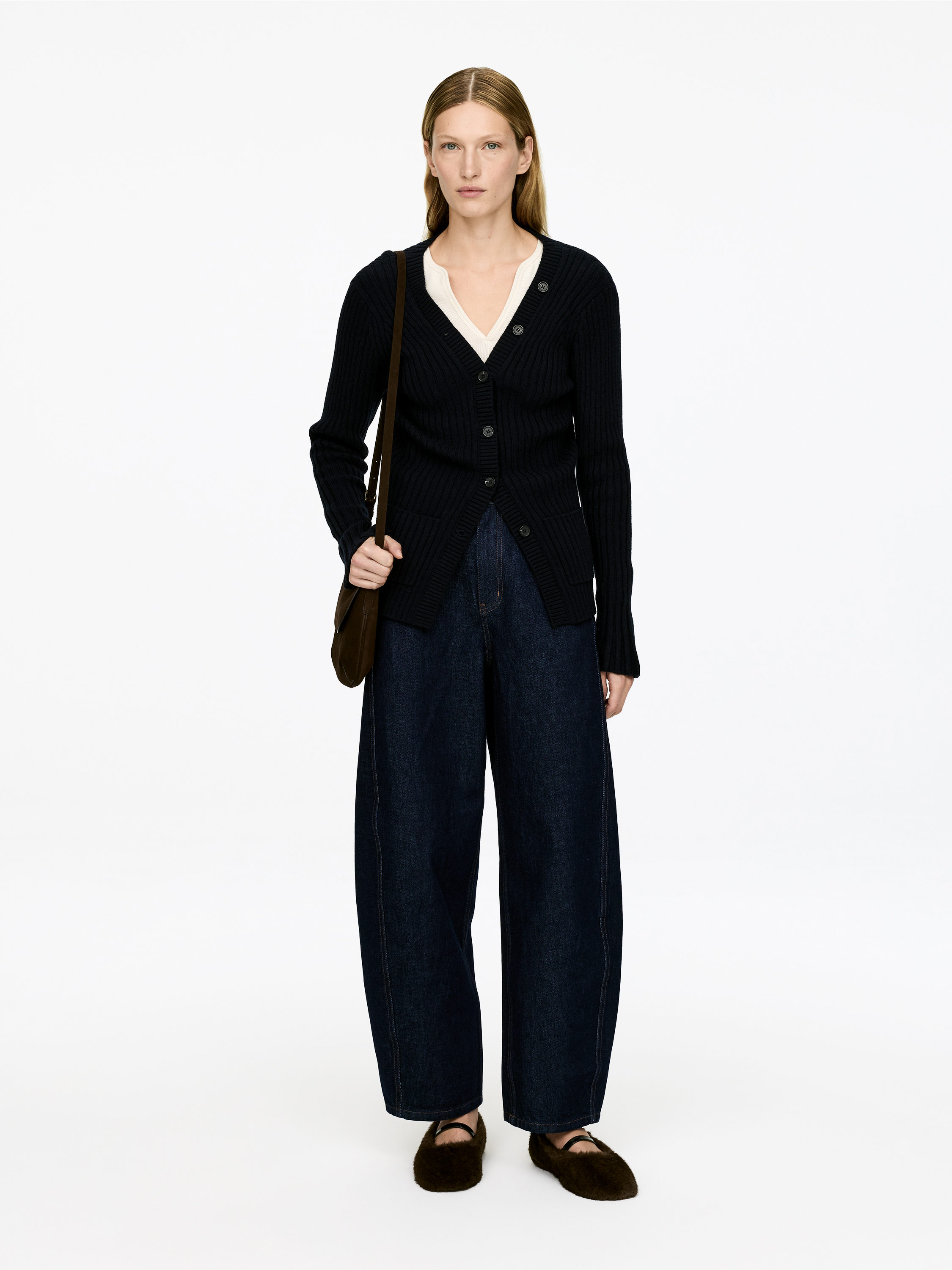 Barrel-Leg Jeans – Dark Blue – Women – Arket Gb