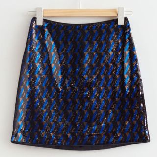 & Other Stories sequin mini skirt