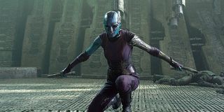 Karen Gillan as Nebula in Guardians of the Galaxy