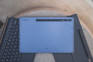 Samsung Galaxy Tab S7+ and accessories