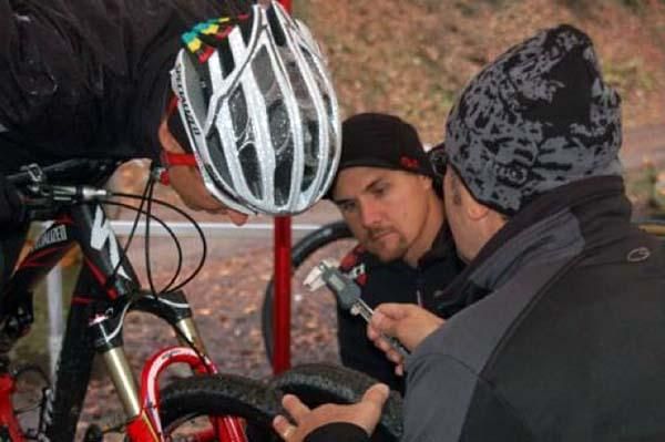 Tire testing with Benno and Frank