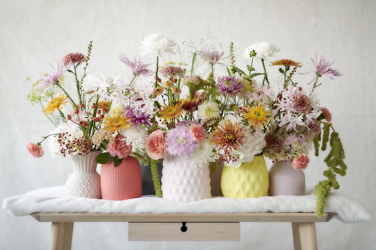 A display of flowers