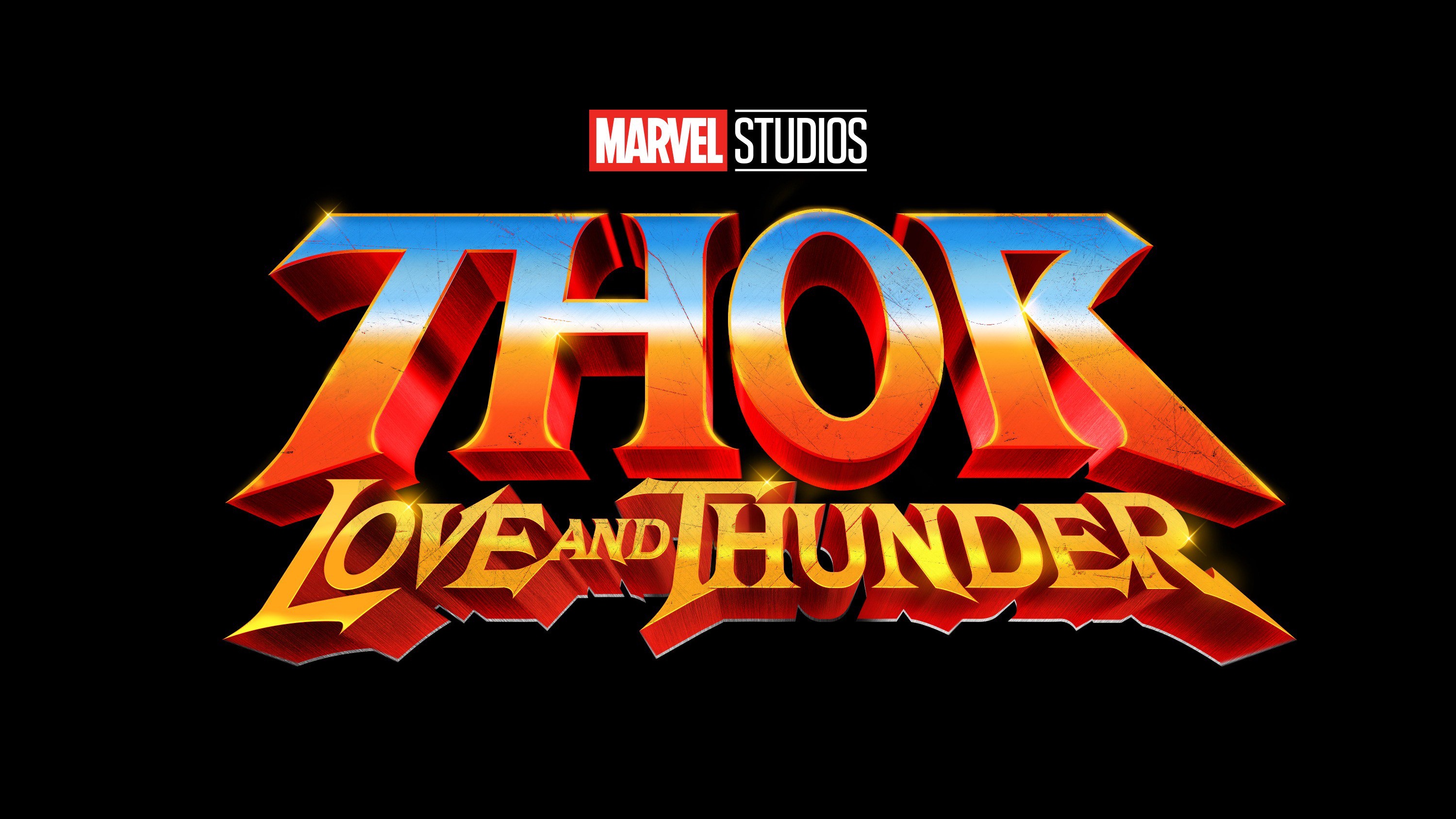 The logo for Thor: Love and Thunder, one of the upcoming marvel movies