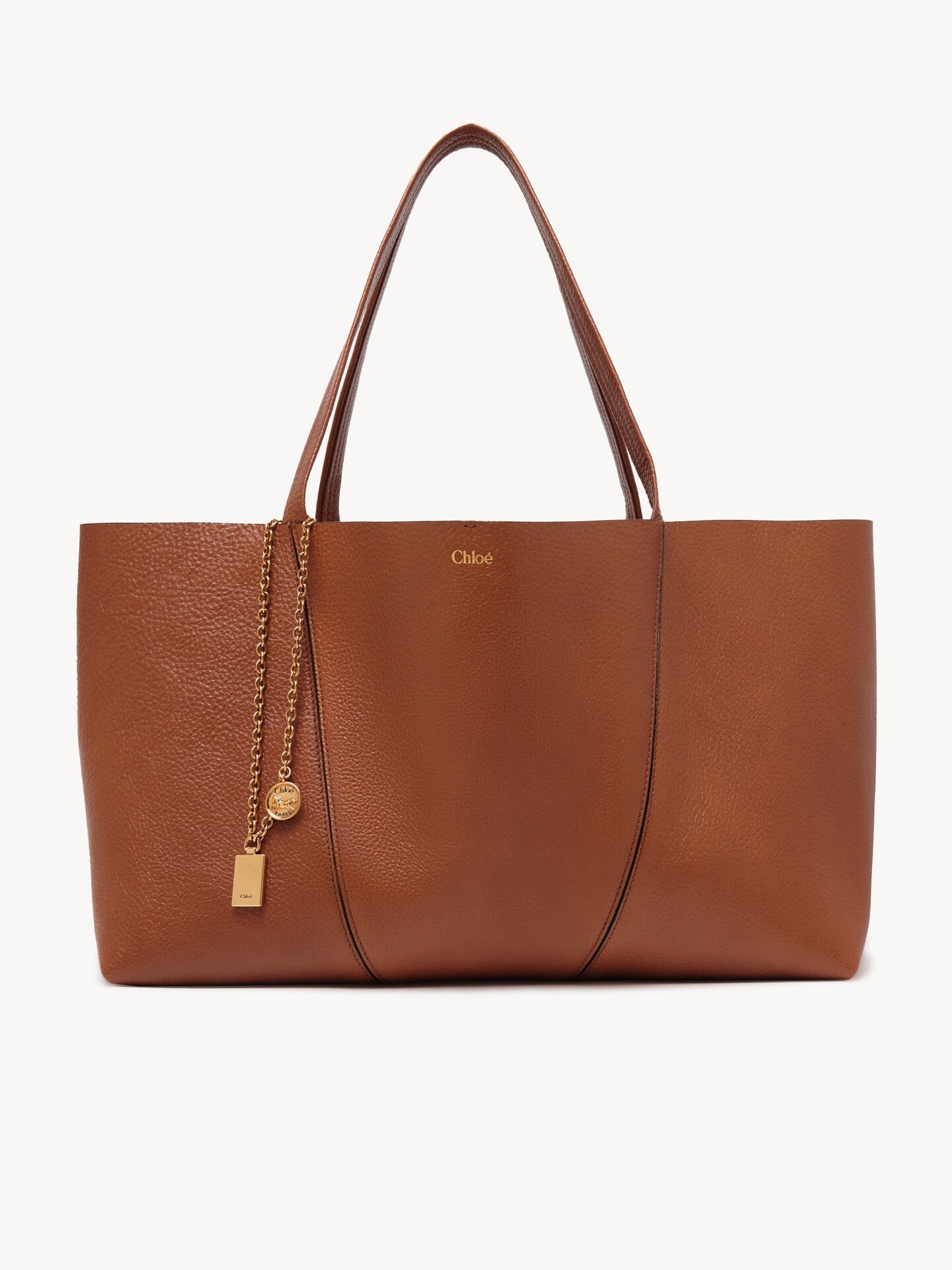 Chlo&amp;eacute; , Spin East-West Tote Bag in Grained Leather