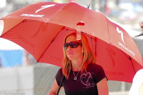 Meg Wells awaits the arrival of her husband Todd