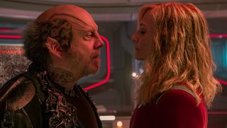 Nus Braka and Chancellor Nahla Ake having a showdown