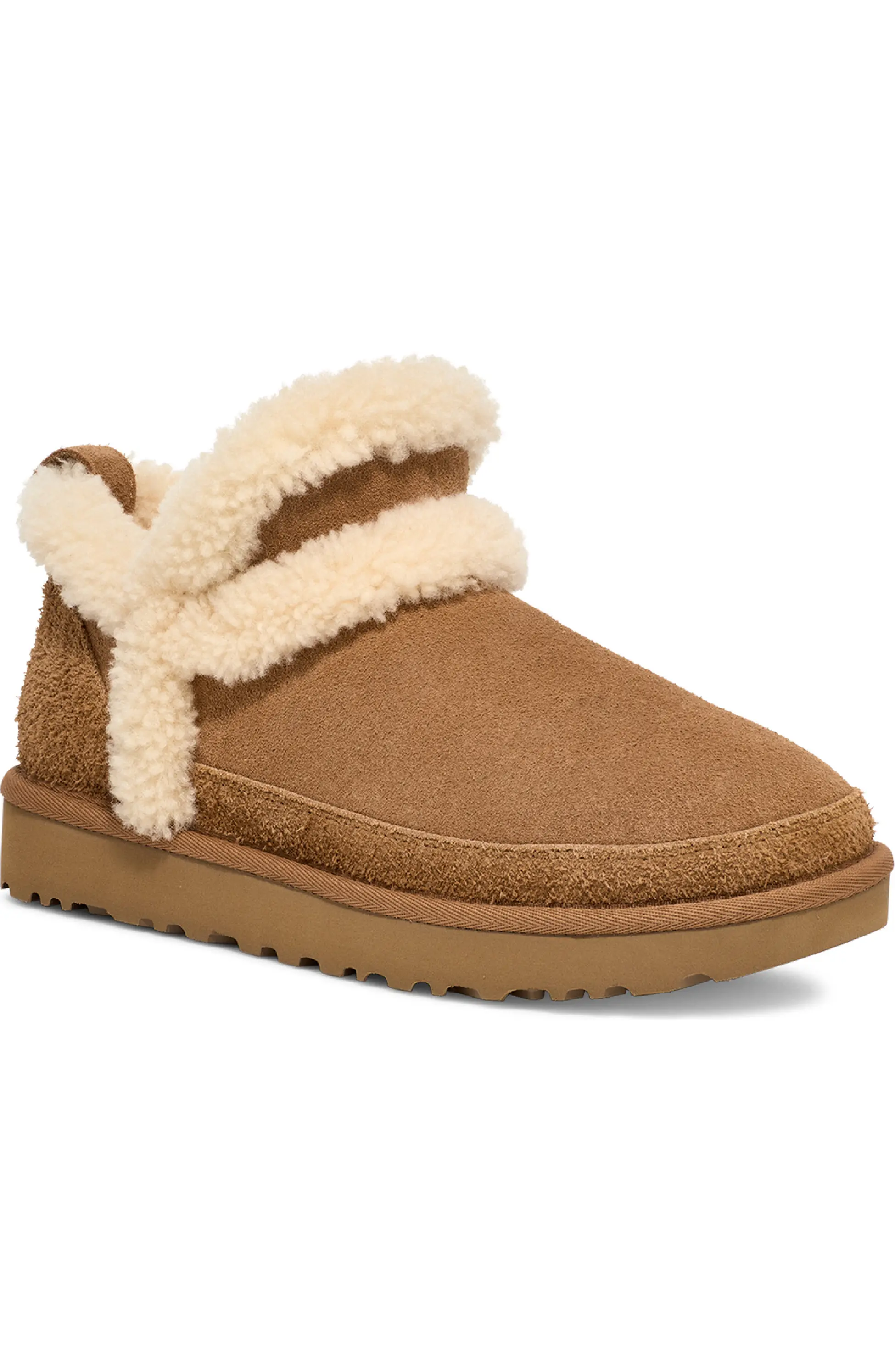 UGG&amp;lt;sup&amp;gt;&amp;reg;&amp;lt;/sup&amp;gt;, Classic Ultra Mini Spillseam Genuine Shearling Booties (Were
