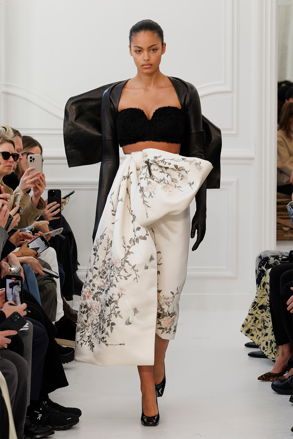 Floral prints on the runway