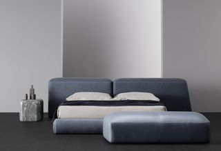 Lapis bed by Emanuel Gargano and Anton Cristell, for Amura