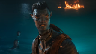 Jake Sully in Avatar: The Way of Water.