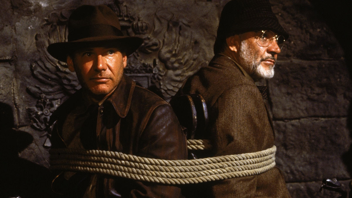 Harrison Ford and Sean Connery in Indiana Jones and the Last Crusade