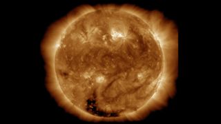 The sun, imaged by the Solar Dynamics Observatory
