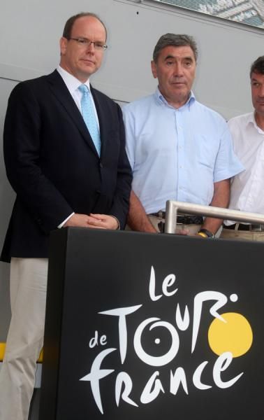 Eddy Merckx with Prince Albert of Monaco