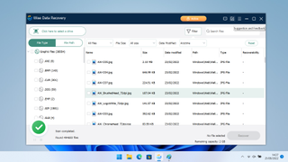 Screenshot of Wise Data Recovery photo recovery tools