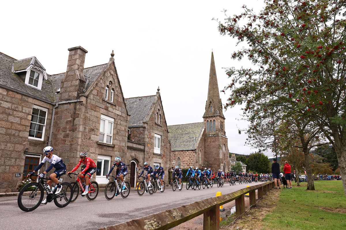 Picture by SWpixcom 12092021 Cycling AJ Bell Tour of Britain 2021 Stage 8 Stonehaven to Aberdeen