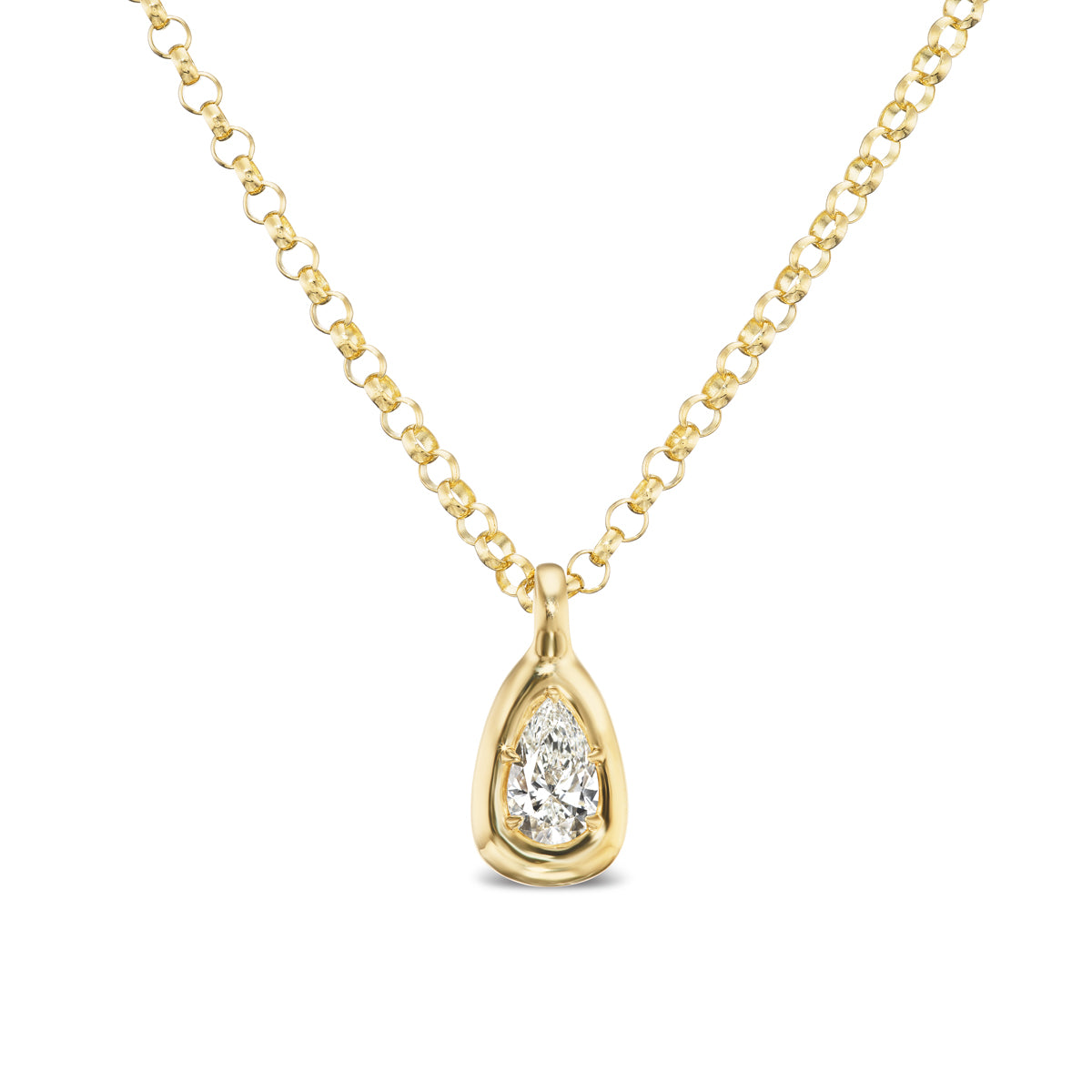 1ct Pear Nebula Pendant