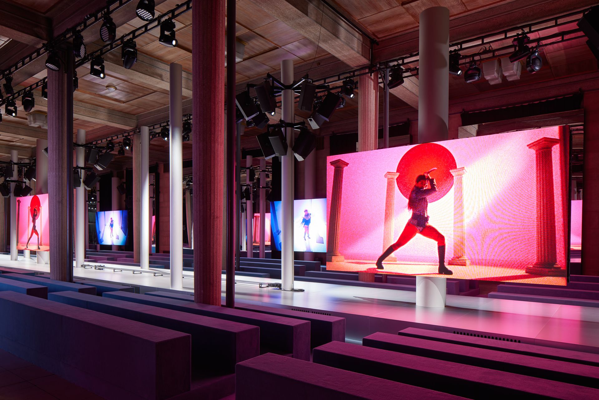 Miu Miu S/S 2024 show set by Sophia Al-Maria