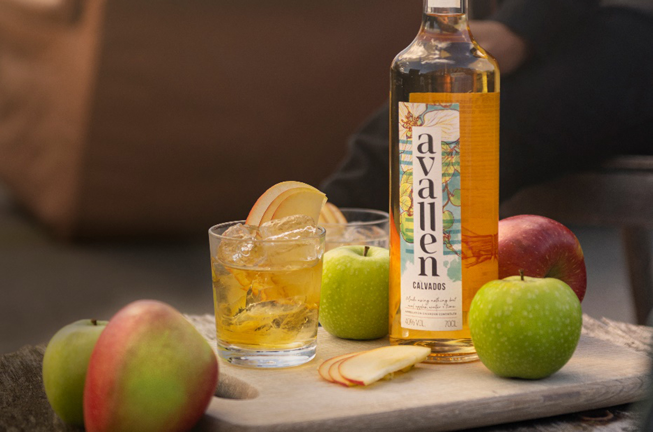 A bottle of Calvados and a