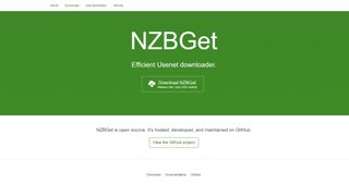 NZBGet's homepage