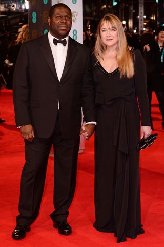 Steve McQueen at the BAFTAs 2014