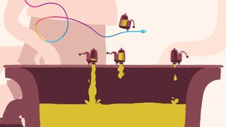 A kite-like protagonist drifts on the wind in Hohokum.