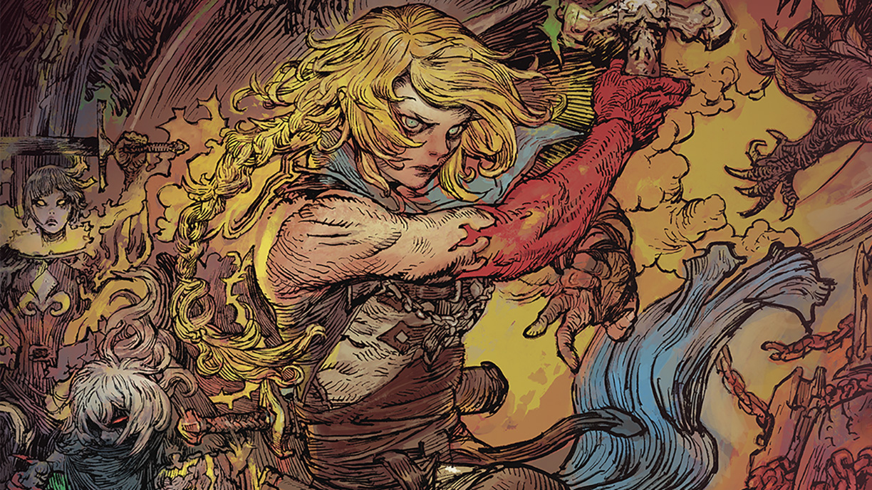 Castlevania: Belmont's Curse key art by Katsuya Terada