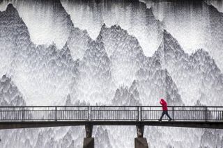 Water cascades down the dam wall of Wet Sleddale reservoir near Cumbria, UK after a period of heavy rainfall. Photographer Andrew McCaren writes: "Whilst trying to visualize the heavy rainfall of March 2019, Wet Sleddale dam came to mind. I have driven past Wet Sleddale dam many times and seen it dry even after prolonged rainfall, but thought I would take a chance. After a 4:30am start and a 2-and-a-half-hour drive from my home in Leeds to Cumbria, I made it to the location an remember shouting 'yes, yes, yes,' as I saw the water pouring down the spillway."