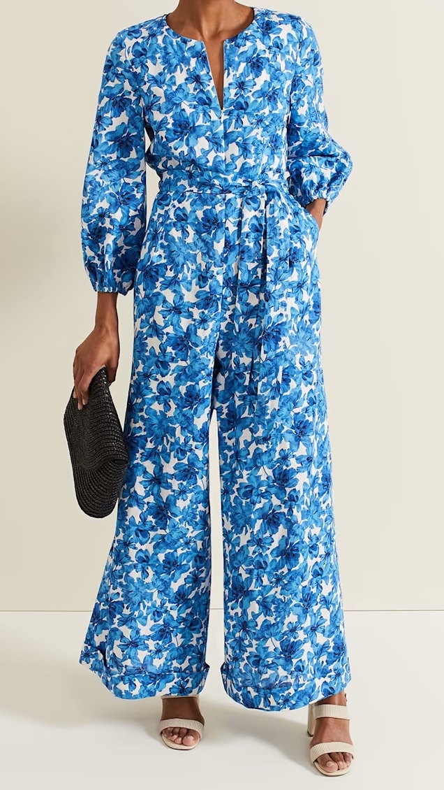 Phase Eight Floral Zip Jumpsuit