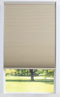 Allen + Roth 22-in x 48-in Alabaster Room Darkening Blackout Cordless Cellular Shade