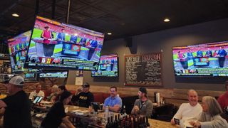 A sports bar brought to live with Key Digital solutions to seamlessly control a massive amount of high-quality displays and sound. 