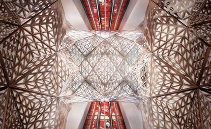 Zaha Hadid Architects reveals Morpheus hotel in Macau example of futuristic architecture roof