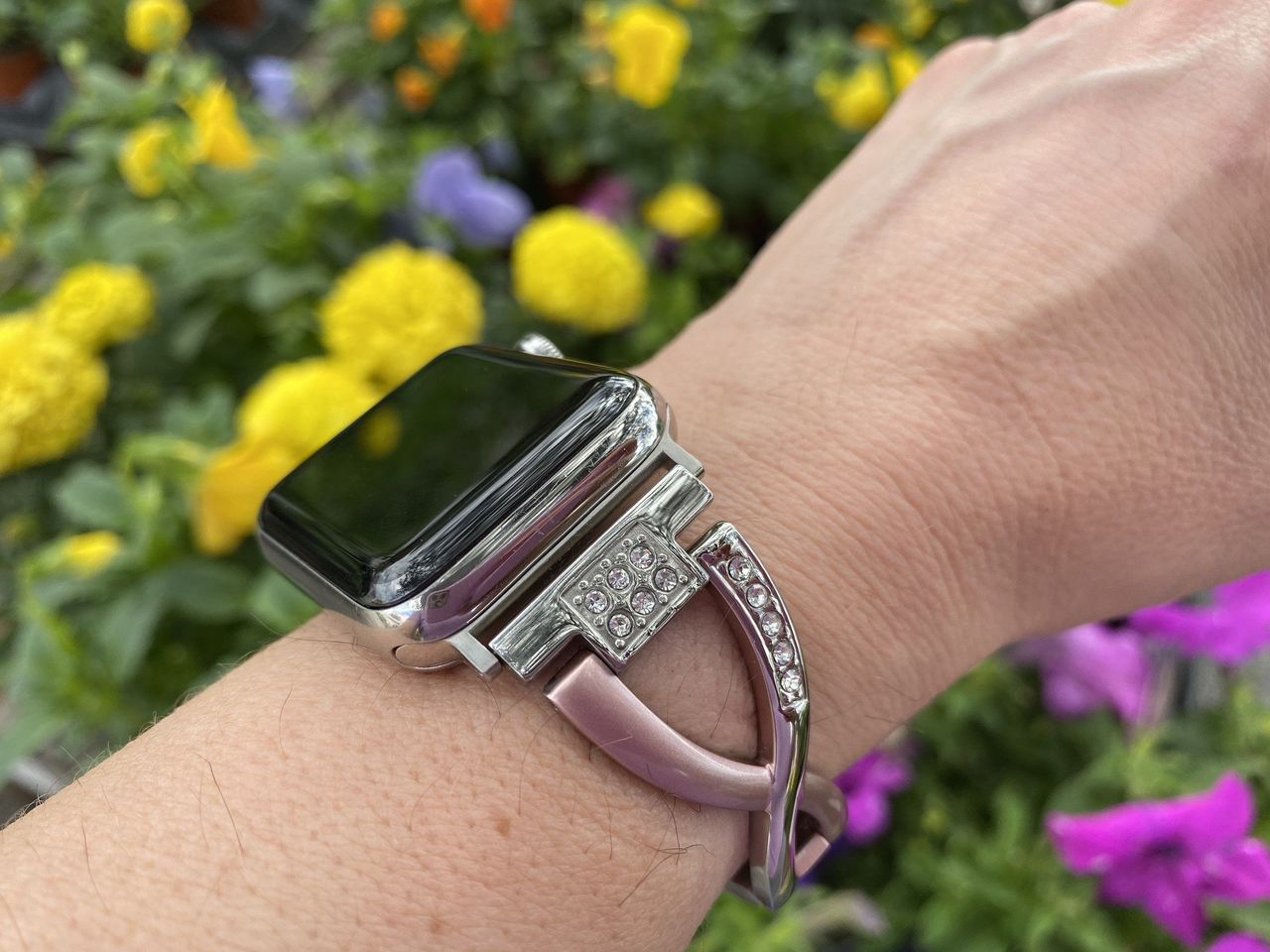 Wearlizer Rhinestone X-Link Apple Watch Band