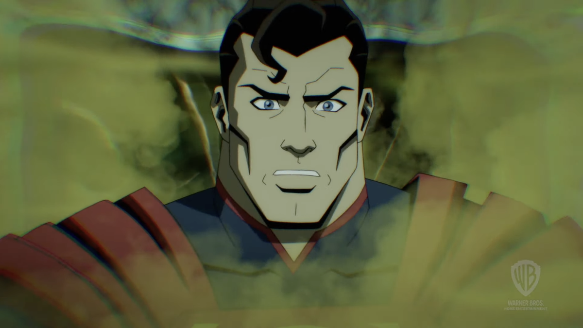 Superman hit with Scarecrow's fear toxin mixed with Kryptonite in Injustice, at DC's Fandome