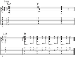 Dorian mode rhythm exercise