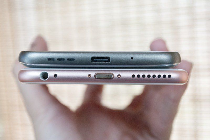Bottom of the phones