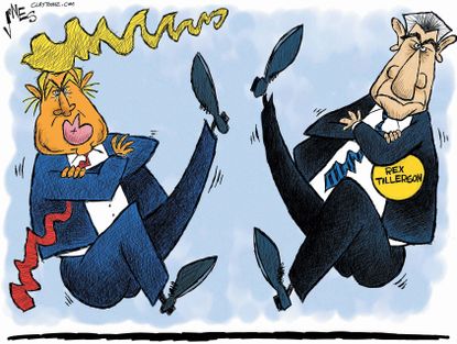 Political cartoon U.S. Donald Trump Rex Tillerson Putin
