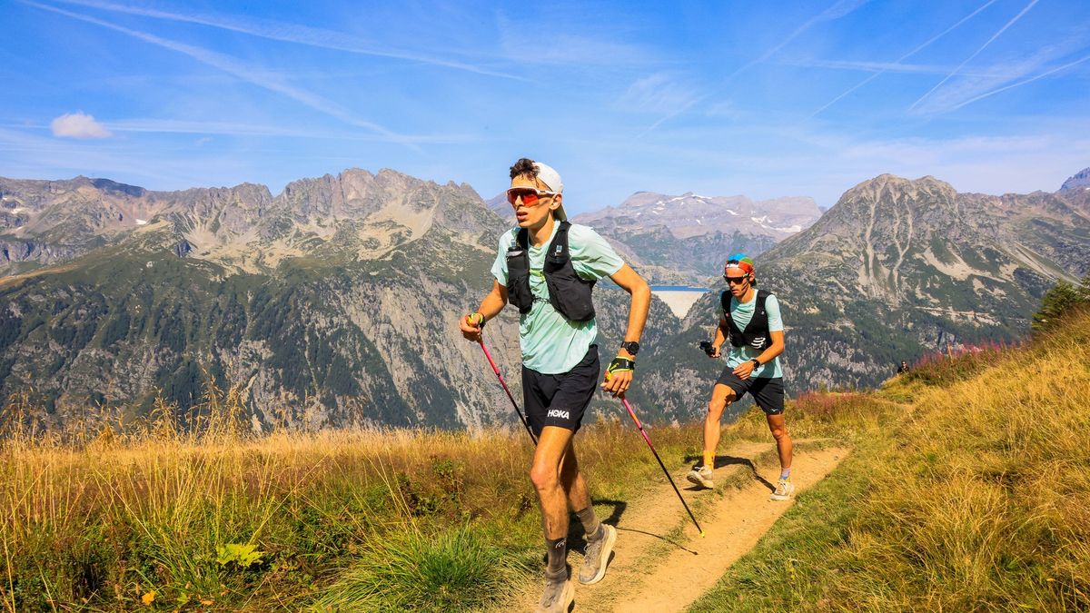 Vincent Bouillard running in the UTMB in 2024