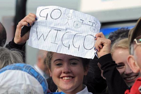 A Wiggo fan in Dumfries.